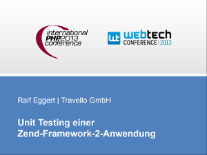 Unit Testing einer Zend Framework 2 Anwendung